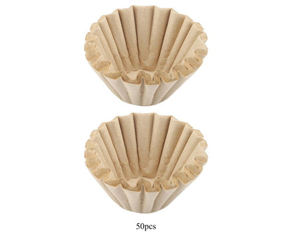 50pcs Disposable Wood Fiber Coffee Filters, Cup Replacement (S) V1263-JX-2957