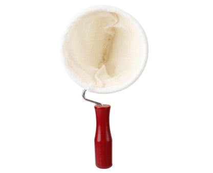 Cotton Flannel Dripper Coffee Maker, Wooden Handle Cloth Coffee Filter Bag, 105mm V1263-JX-2959