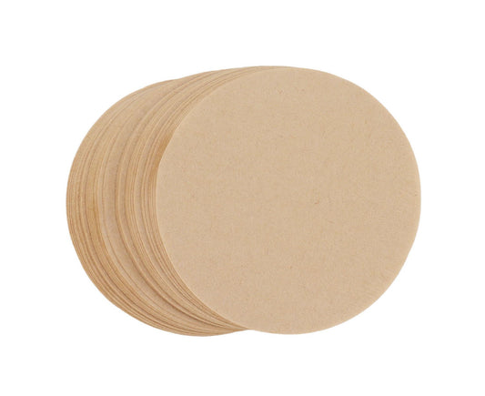 100Pcs 64mm Round Coffee Filter, Unbleached Natural Paper for 1-2 People V1263-JX-2961