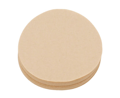 100Pcs 64mm Round Coffee Filter, Unbleached Natural Paper for 1-2 People V1263-JX-2961