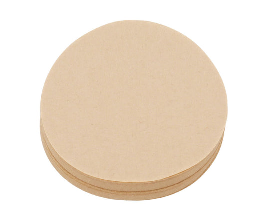 100Pcs 64mm Round Coffee Filter, Unbleached Natural Paper for 1-2 People V1263-JX-2961