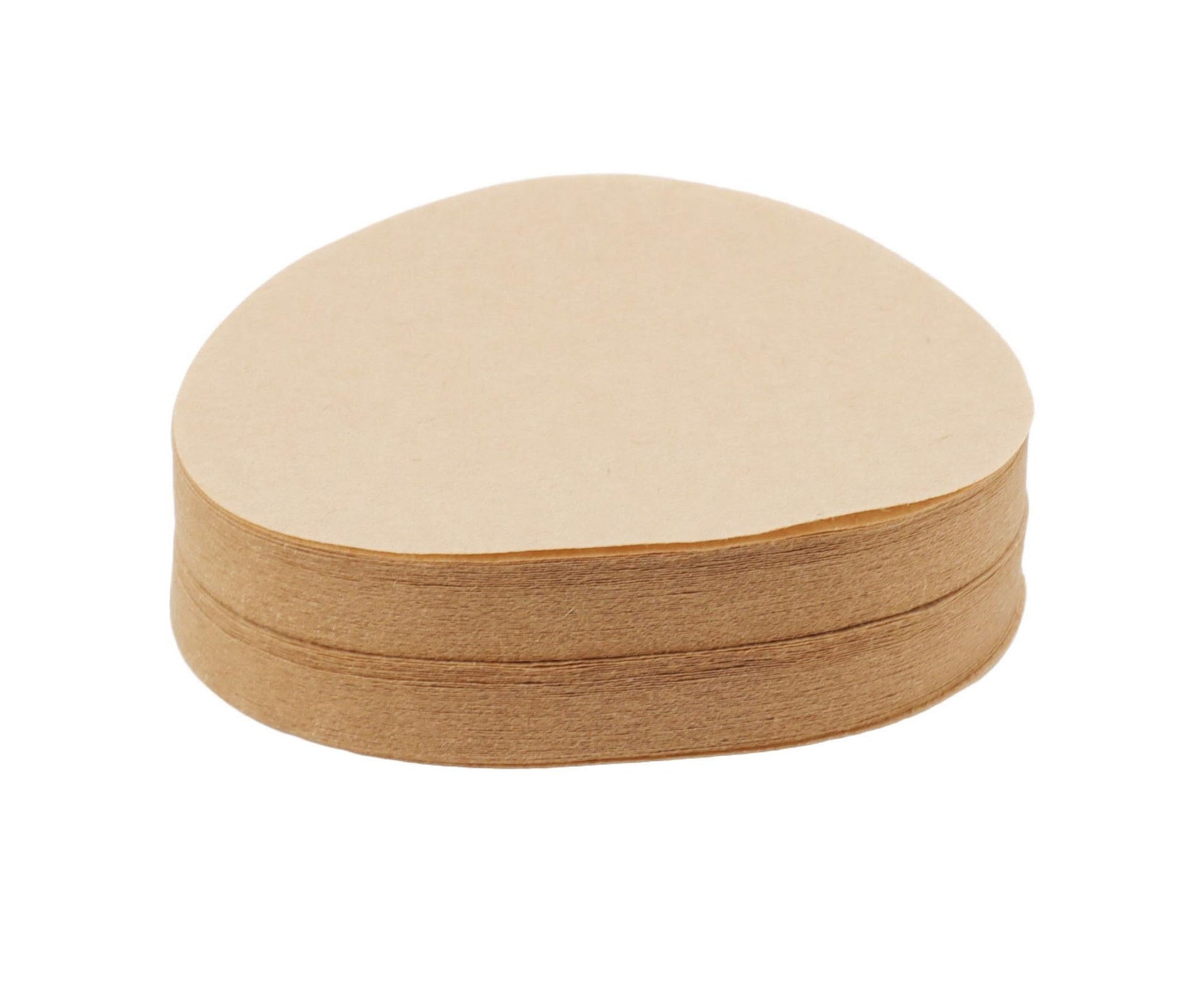 100Pcs 64mm Round Coffee Filter, Unbleached Natural Paper for 1-2 People V1263-JX-2961
