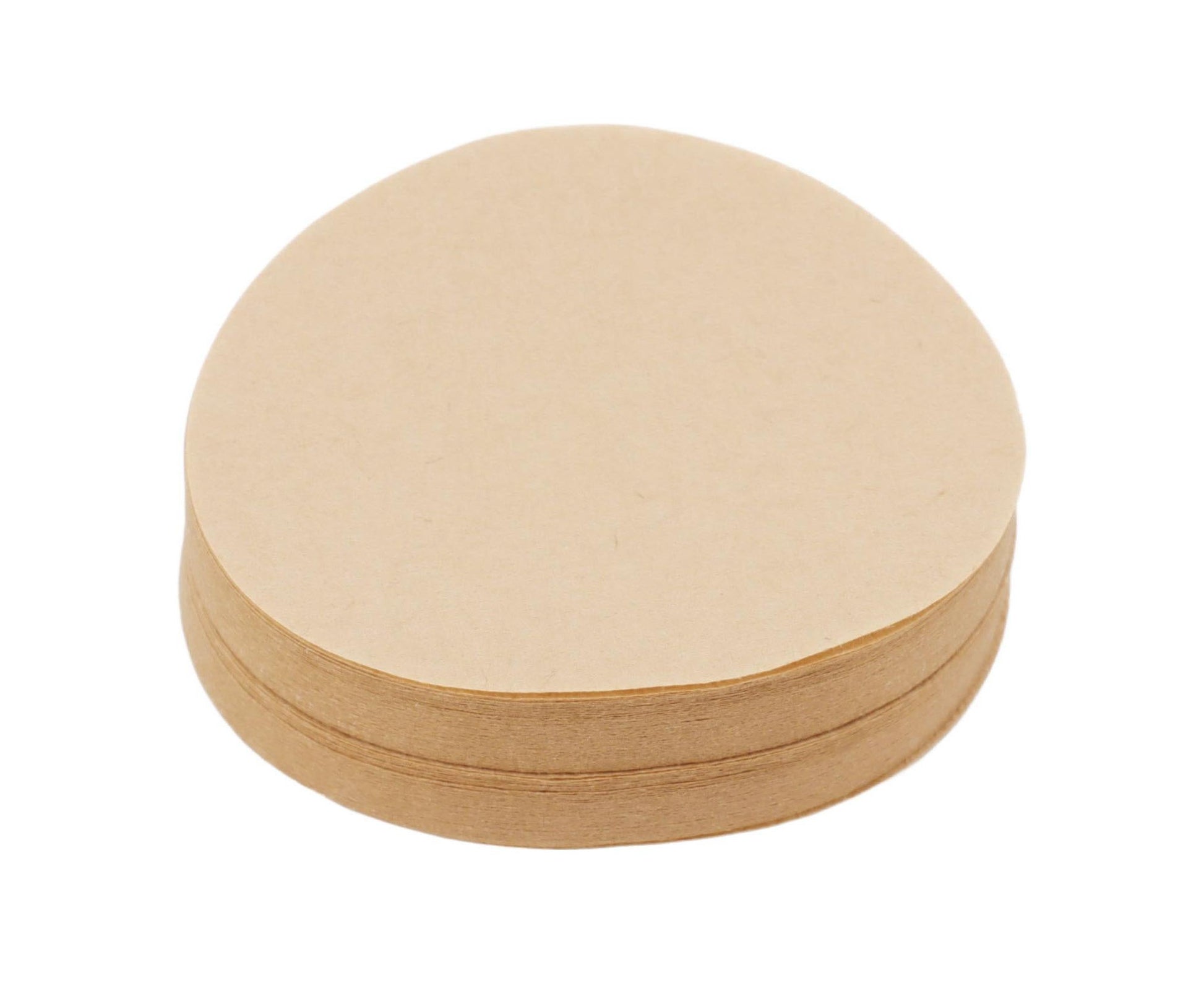 100Pcs 64mm Round Coffee Filter, Unbleached Natural Paper for 1-2 People V1263-JX-2961