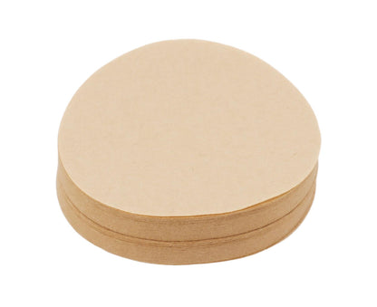 100Pcs 64mm Round Coffee Filter, Unbleached Natural Paper for 1-2 People V1263-JX-2961
