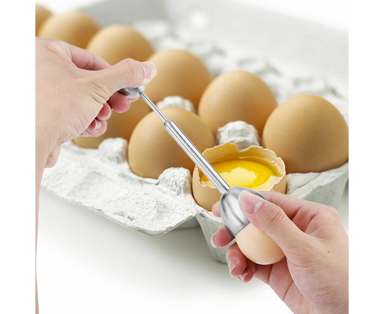 Stainless Steel Egg Cutter, Topper & Cracker for Soft & Hard Boiled Eggs V1263-JX-2969