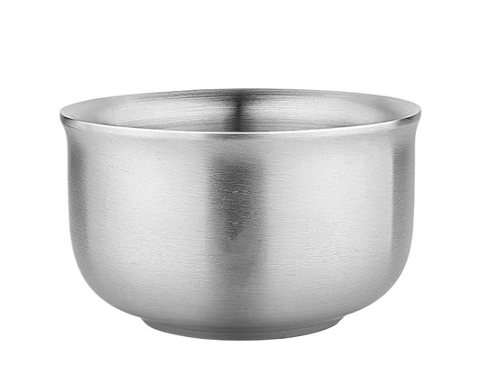 Stainless Steel Double Wall Insulated Round Rice Soup Bowl Kitchen Tableware-12.5cm V1263-JX-297