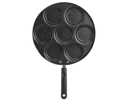7-Hole Non-Stick Frying Pan, Egg & Burger Mold, Household Cooking Pan V1263-JX-2972