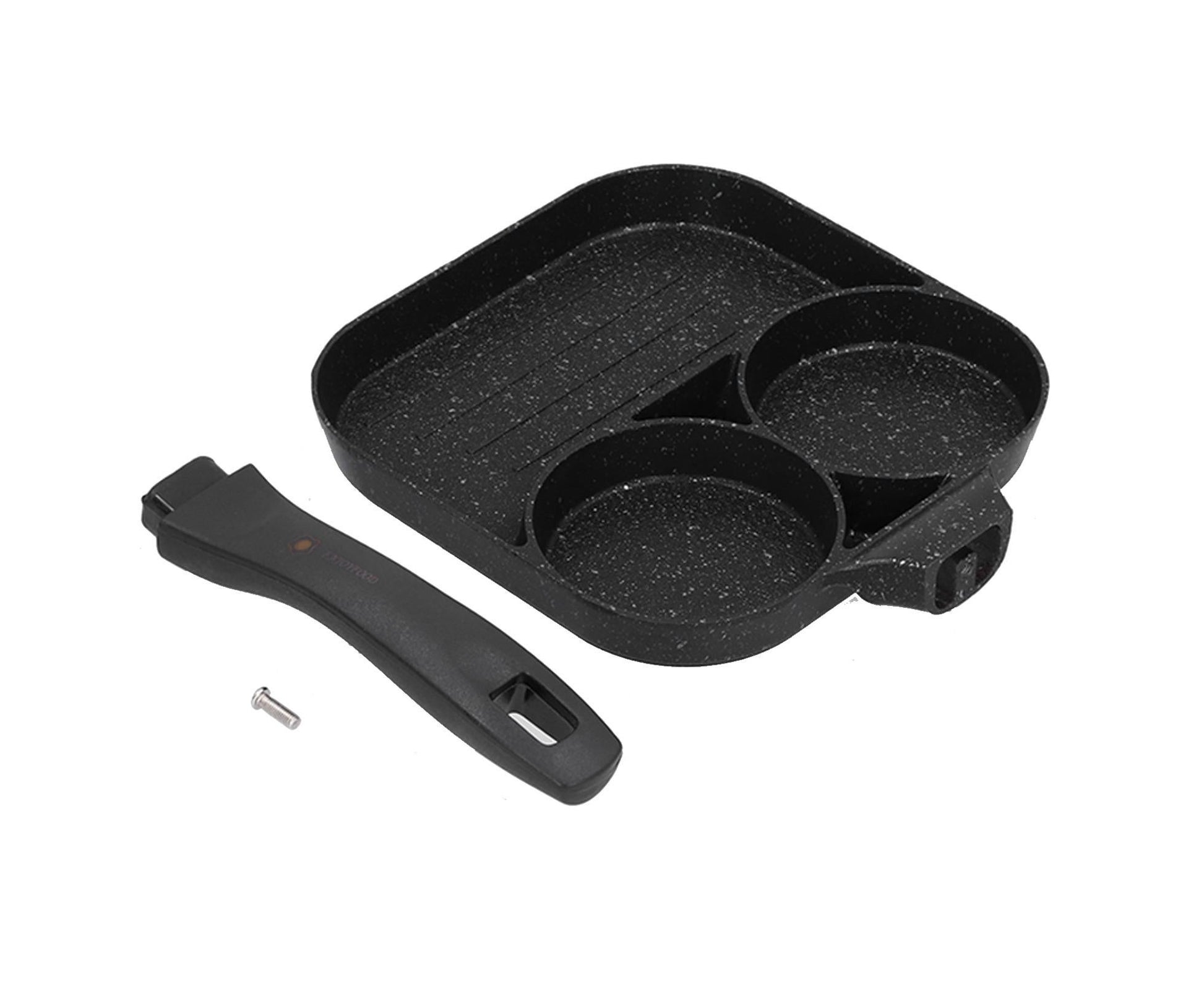 3-in-1 Non-Stick Egg Frying Pan, Fried Egg, Steak & Sausage Cooker V1263-JX-2973