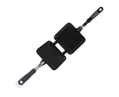Sandwich Pan, Double-Sided Non-Stick Breakfast Frying Pan, Flat Bottom Panini Maker V1263-JX-2974