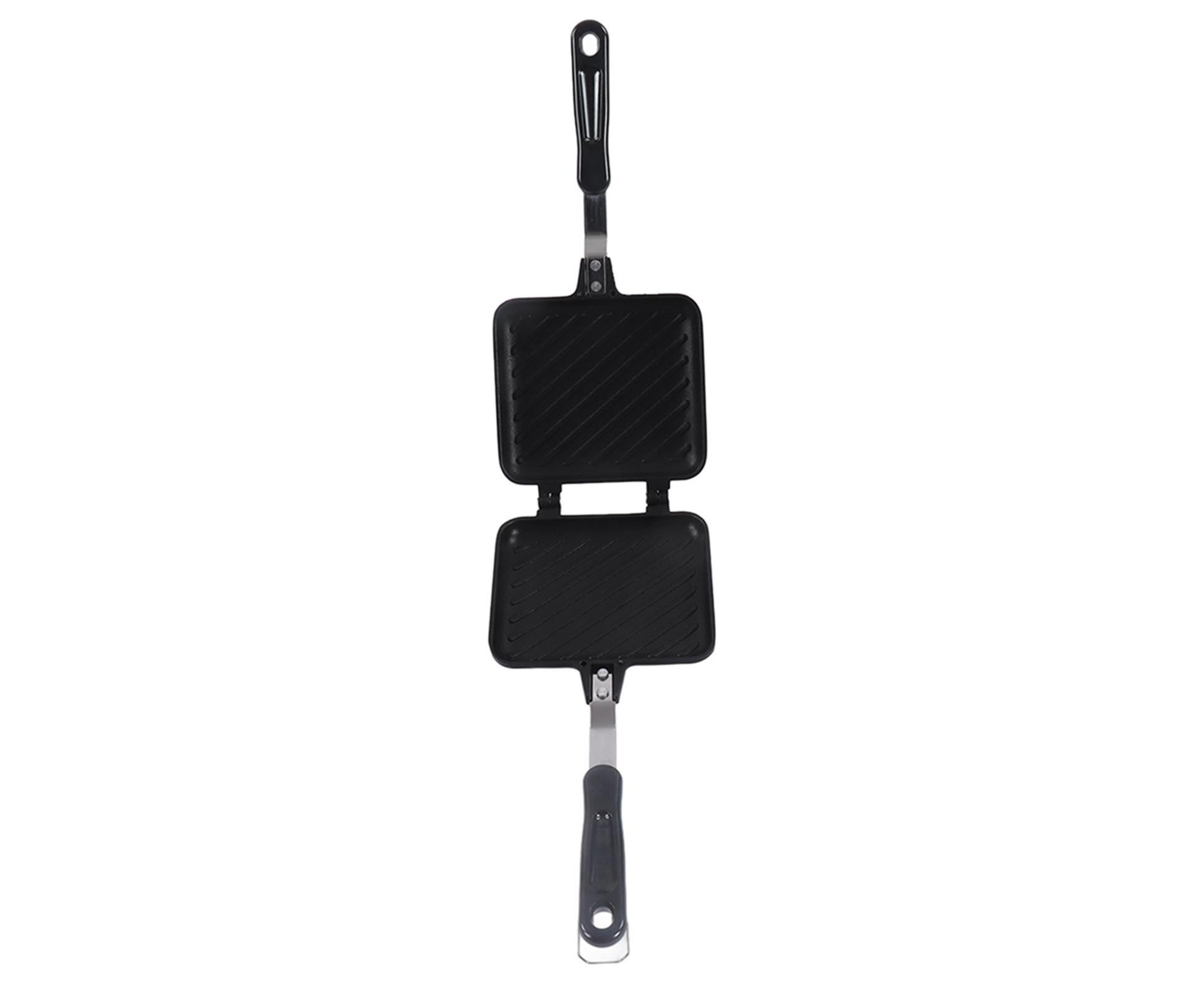Sandwich Pan, Double-Sided Non-Stick Breakfast Frying Pan, Flat Bottom Panini Maker V1263-JX-2974