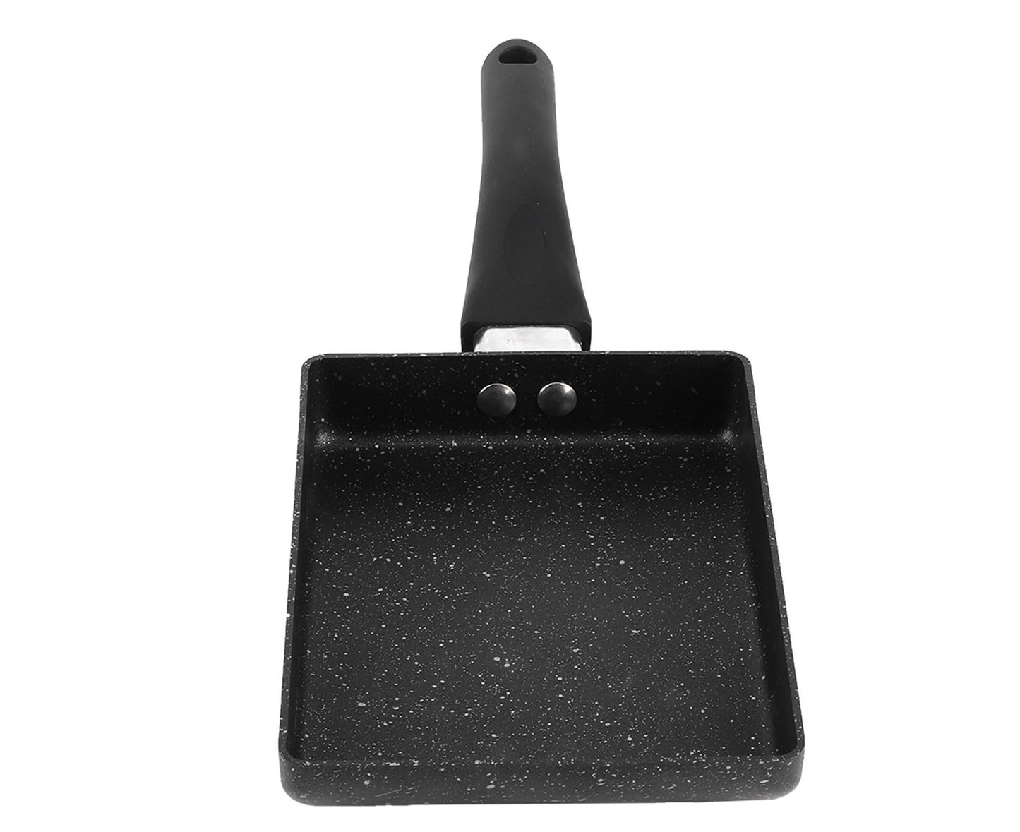 Tamagoyaki Rectangular Non-Stick Saucepan, Black Plastic Handle Omelet Frying Pan V1263-JX-2975