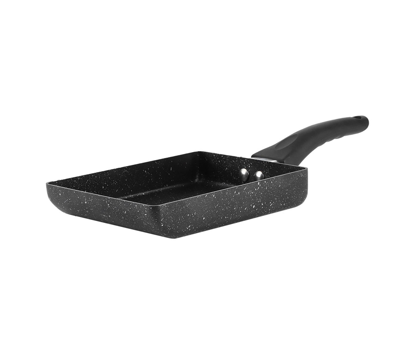Tamagoyaki Rectangular Non-Stick Saucepan, Black Plastic Handle Omelet Frying Pan V1263-JX-2975