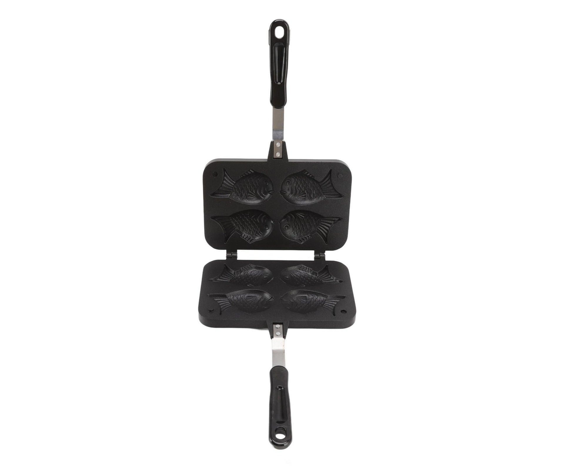 Taiyaki Fish Shape Cake Maker, Non-Stick Double Baking Pan Waffle Mold V1263-JX-2976