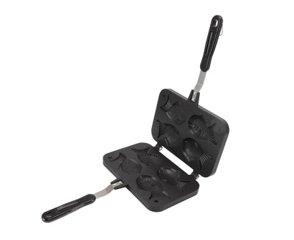 Taiyaki Fish Shape Cake Maker, Non-Stick Double Baking Pan Waffle Mold V1263-JX-2976