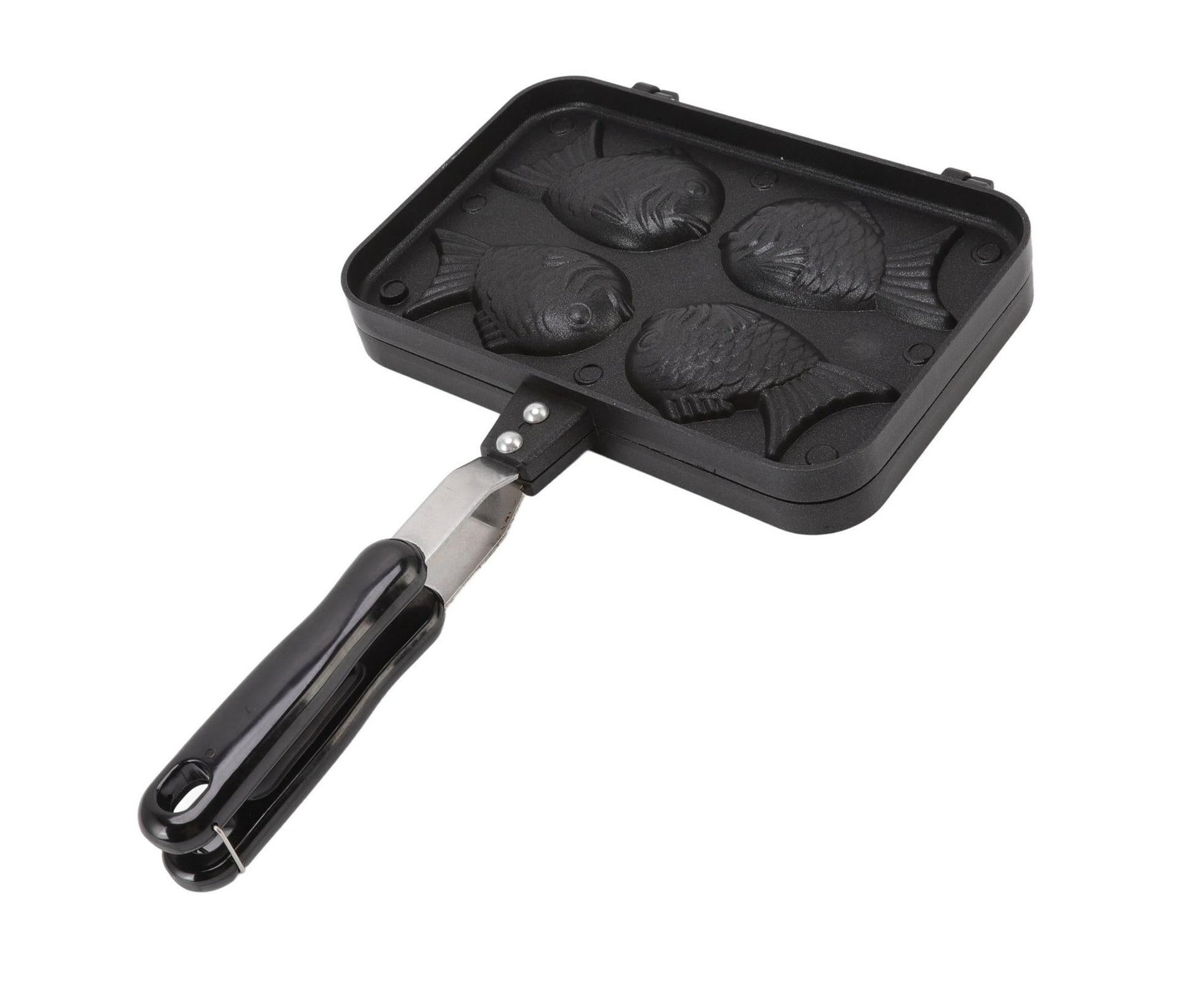 Taiyaki Fish Shape Cake Maker, Non-Stick Double Baking Pan Waffle Mold V1263-JX-2976