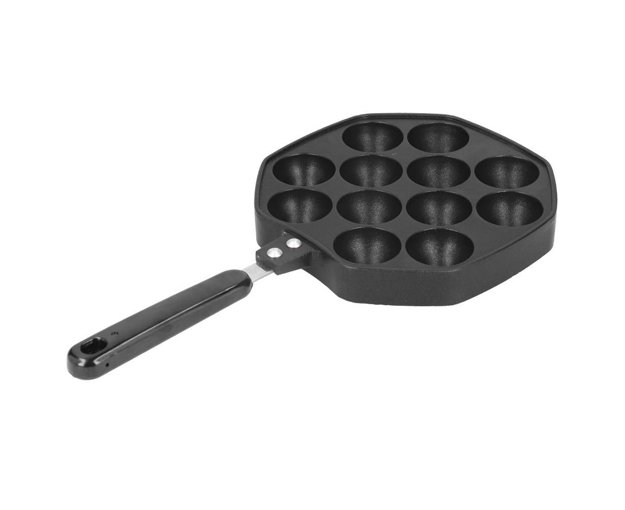 12-Cavity Aluminum Takoyaki Pan, Octopus Balls Egg Puffs Baking Pan, Home Cooking Tool V1263-JX-2977