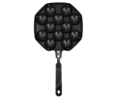 12-Cavity Aluminum Takoyaki Pan, Octopus Balls Egg Puffs Baking Pan, Home Cooking Tool V1263-JX-2977