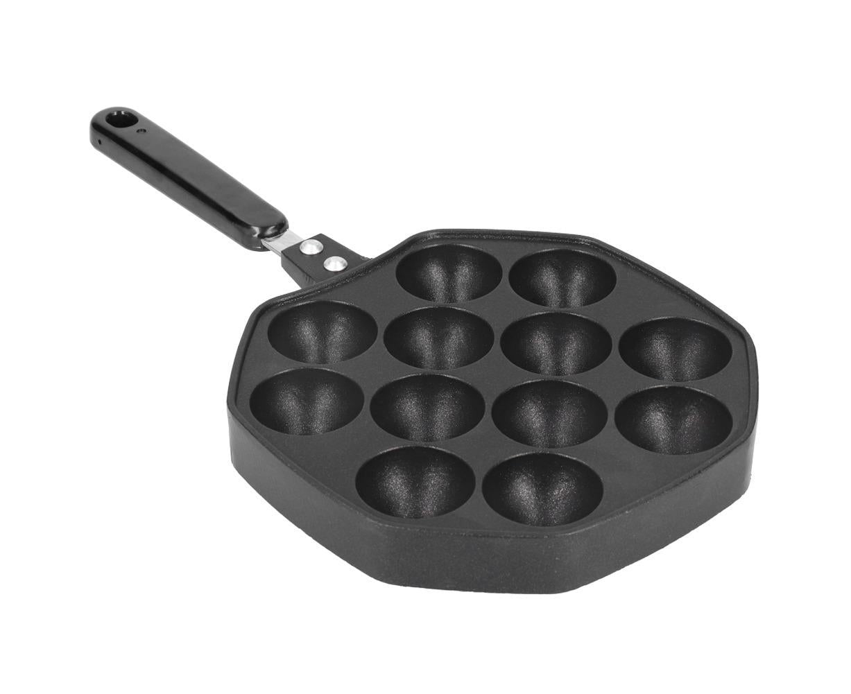 12-Cavity Aluminum Takoyaki Pan, Octopus Balls Egg Puffs Baking Pan, Home Cooking Tool V1263-JX-2977