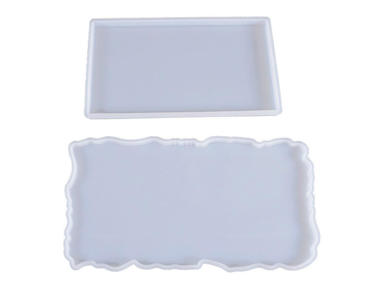 Craft Tray Plate Fruit Bowl Silicone Square Rectangle Shape Resin Mold DIY Tool-3# V1263-JX-298