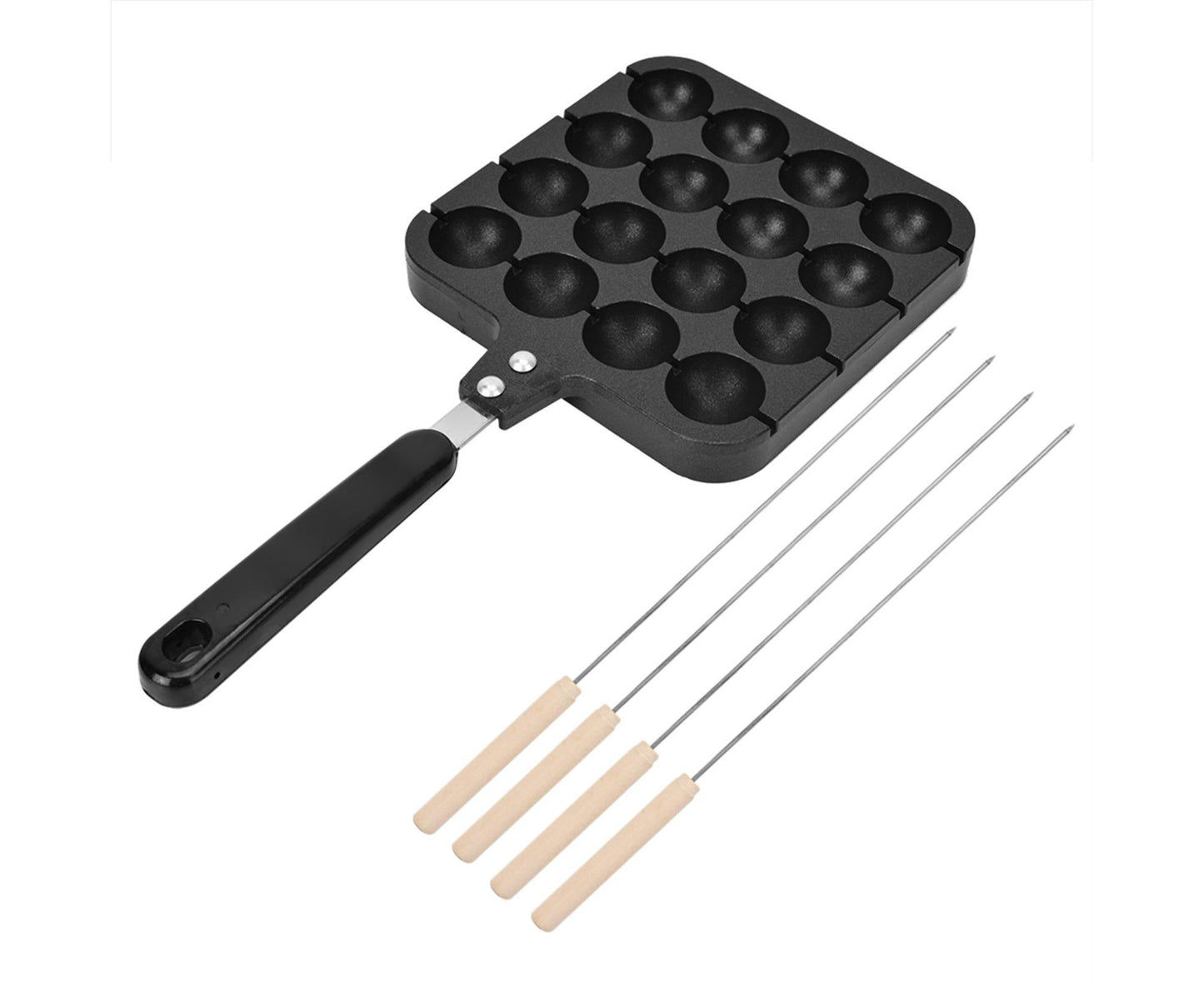 Non-Stick Takoyaki Grill Pan Plate, Cooking Baking Mold Tray V1263-JX-2982