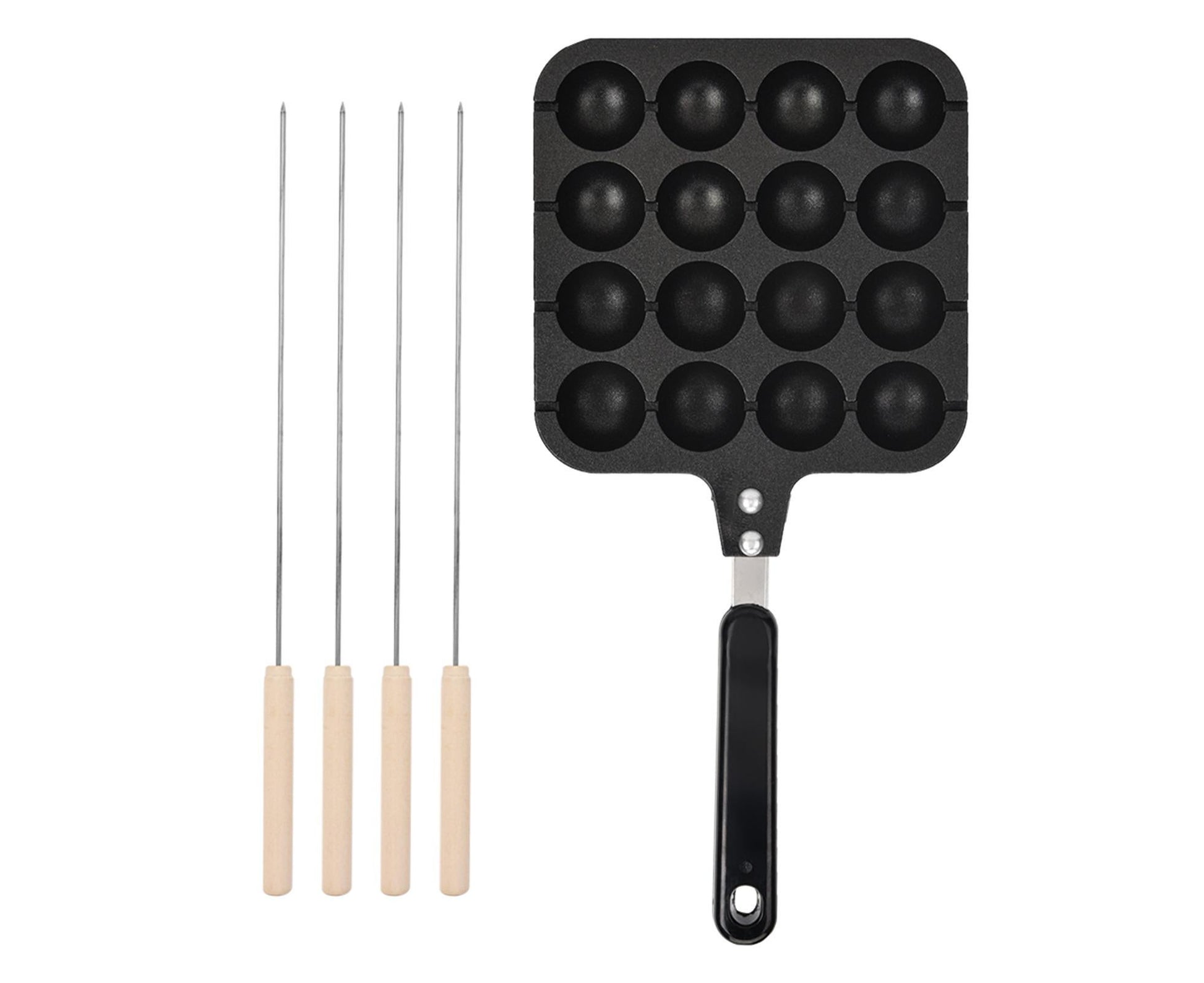 Non-Stick Takoyaki Grill Pan Plate, Cooking Baking Mold Tray V1263-JX-2982