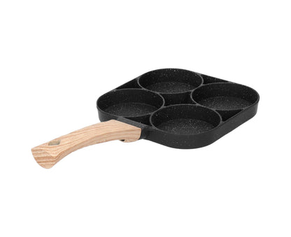 4-Hole Non-Stick Frying Pan, Egg & Pancake Cooking Pan, Induction & Gas Cooker V1263-JX-2986