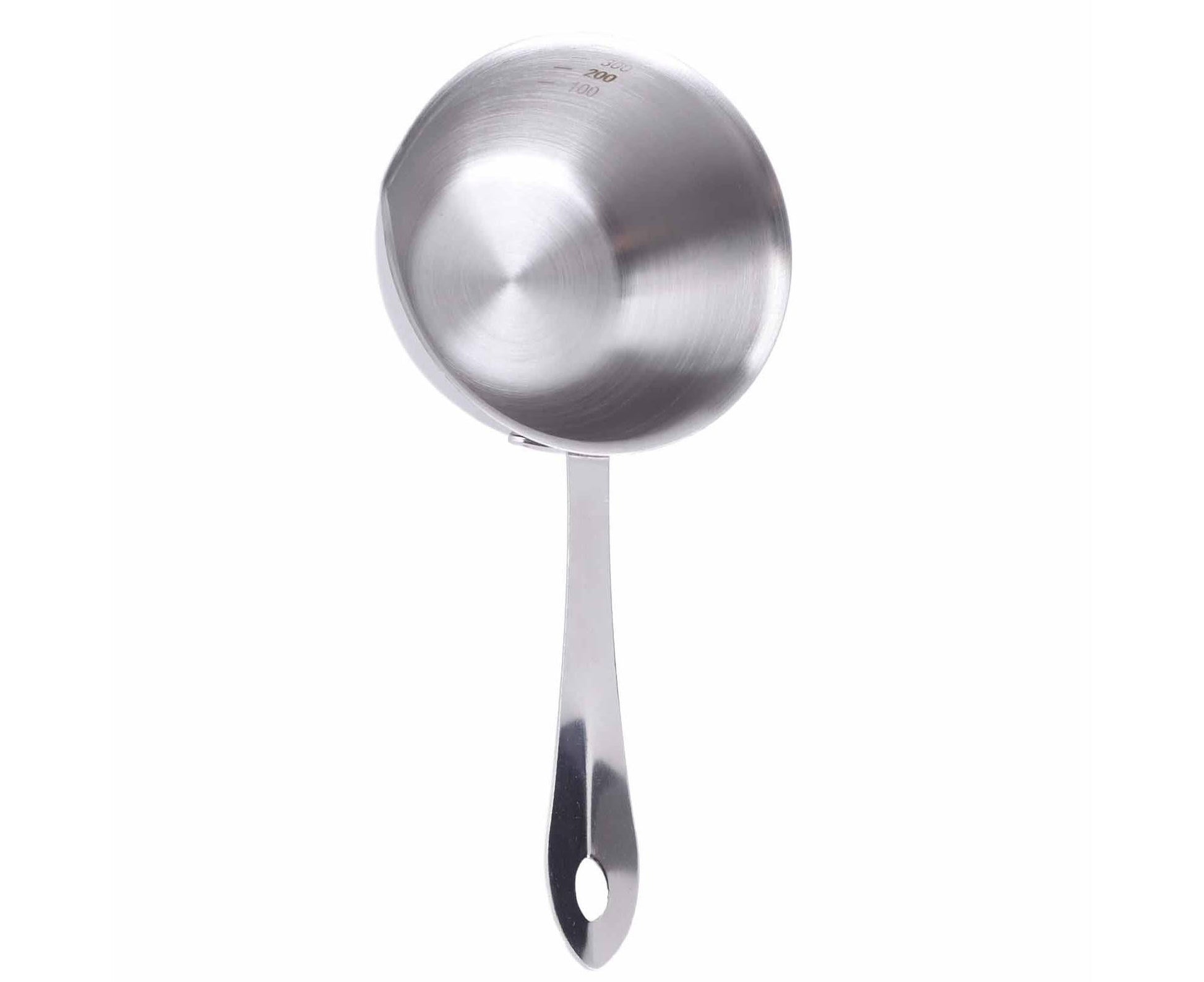 Butter Warmer Pot, Flat Induction Bottom Stainless Steel Mini Hot Milk Saucepan, 300ml V1263-JX-2987