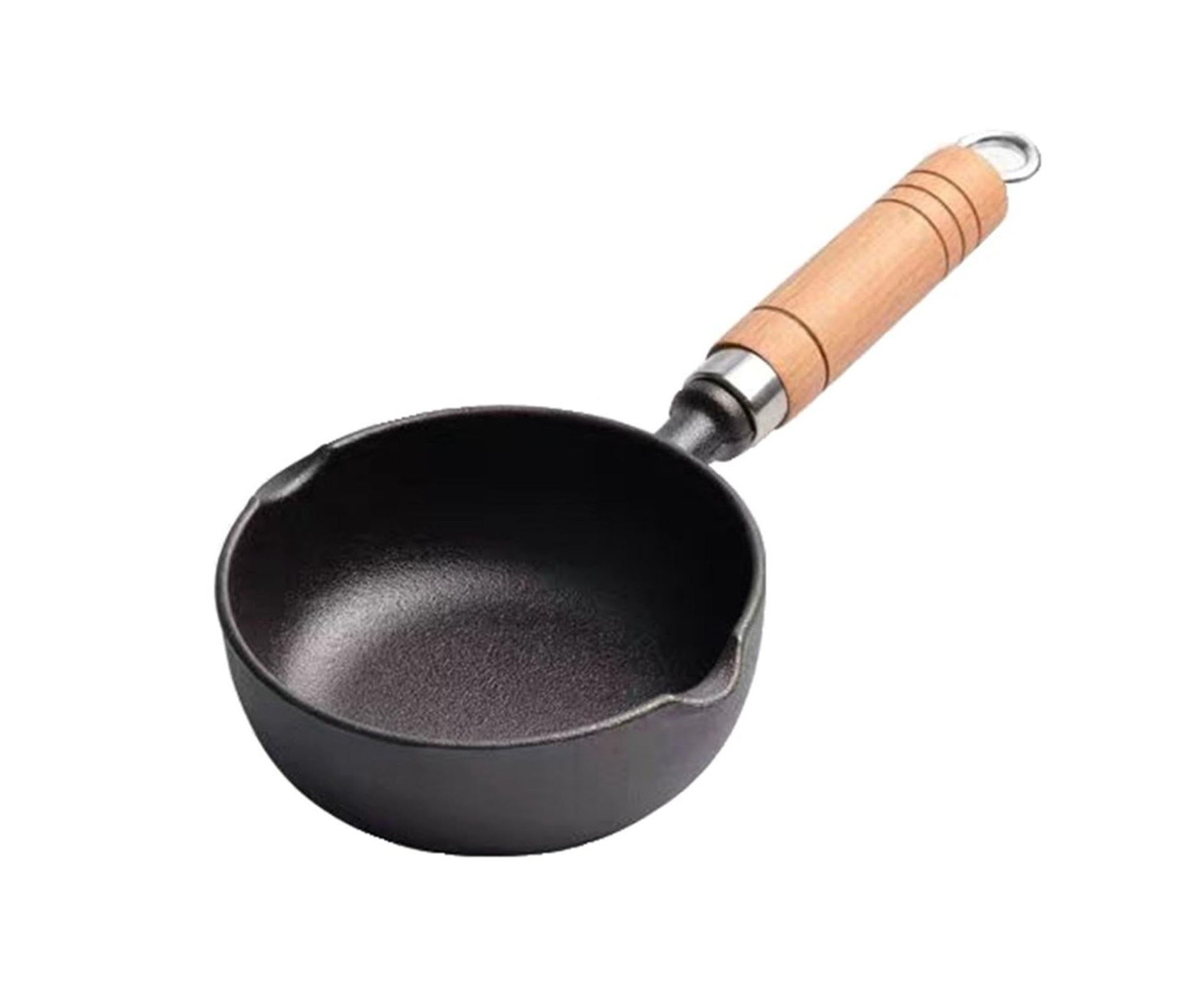 Cast Iron Pot, Even Heating Multifunctional Non-Stick Stir Fry Pan, 11 x 4cm V1263-JX-2988