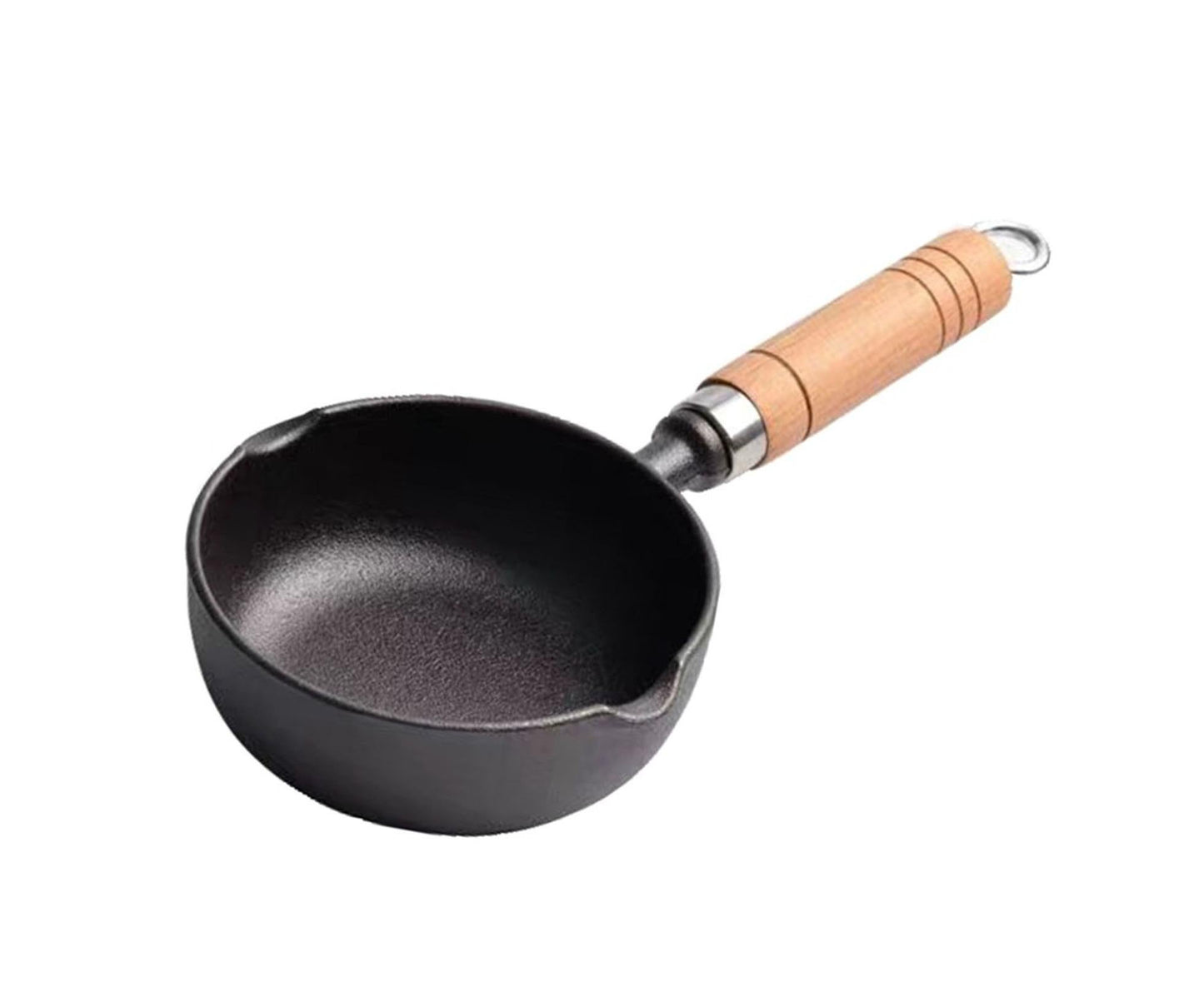 Cast Iron Pot, Even Heating Multifunctional Non-Stick Stir Fry Pan, 11 x 4cm V1263-JX-2988