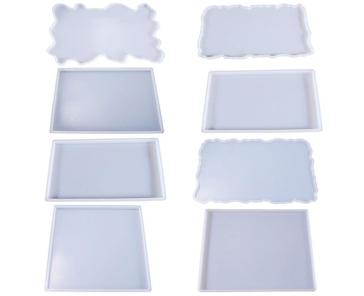 Craft Tray Plate Fruit Bowl Silicone Square Rectangle Shape Resin Mold DIY Tool-8# V1263-JX-299