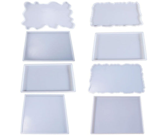 Craft Tray Plate Fruit Bowl Silicone Square Rectangle Shape Resin Mold DIY Tool-8# V1263-JX-299