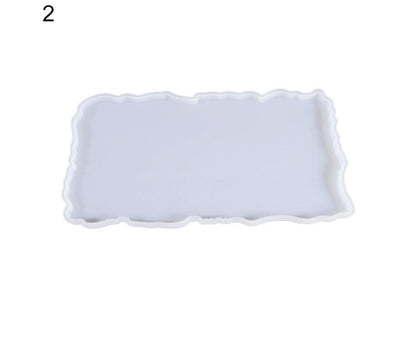 Craft Tray Plate Fruit Bowl Silicone Square Rectangle Shape Resin Mold DIY Tool-8# V1263-JX-299