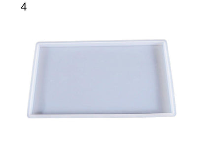 Craft Tray Plate Fruit Bowl Silicone Square Rectangle Shape Resin Mold DIY Tool-8# V1263-JX-299