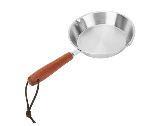 Stainless Steel Frying Pan, Non-Stick Egg Fryer for Household & Restaurant, 6.3 Inch V1263-JX-2991