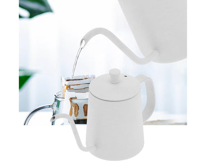 350ml Gooseneck Coffee Kettle, Stainless Steel Long Spout Tea Pot for Home or Office V1263-JX-2993