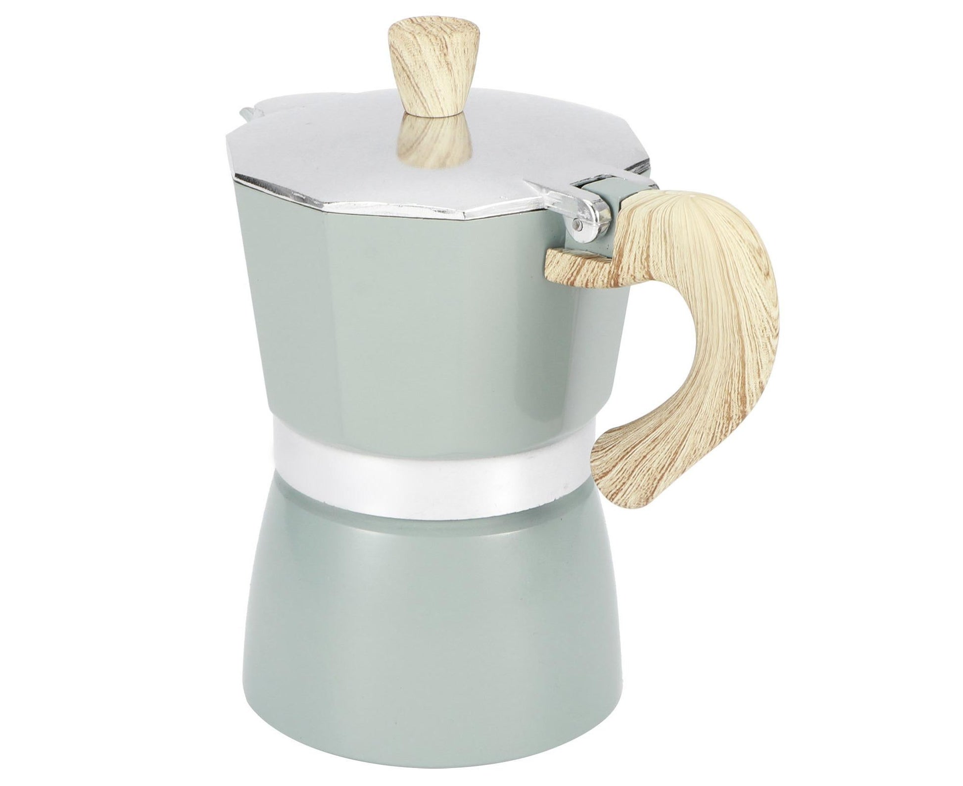 Stovetop Coffee Maker, Aluminum Moka Pot Kettle for Home Kitchen, 150ml V1263-JX-2994