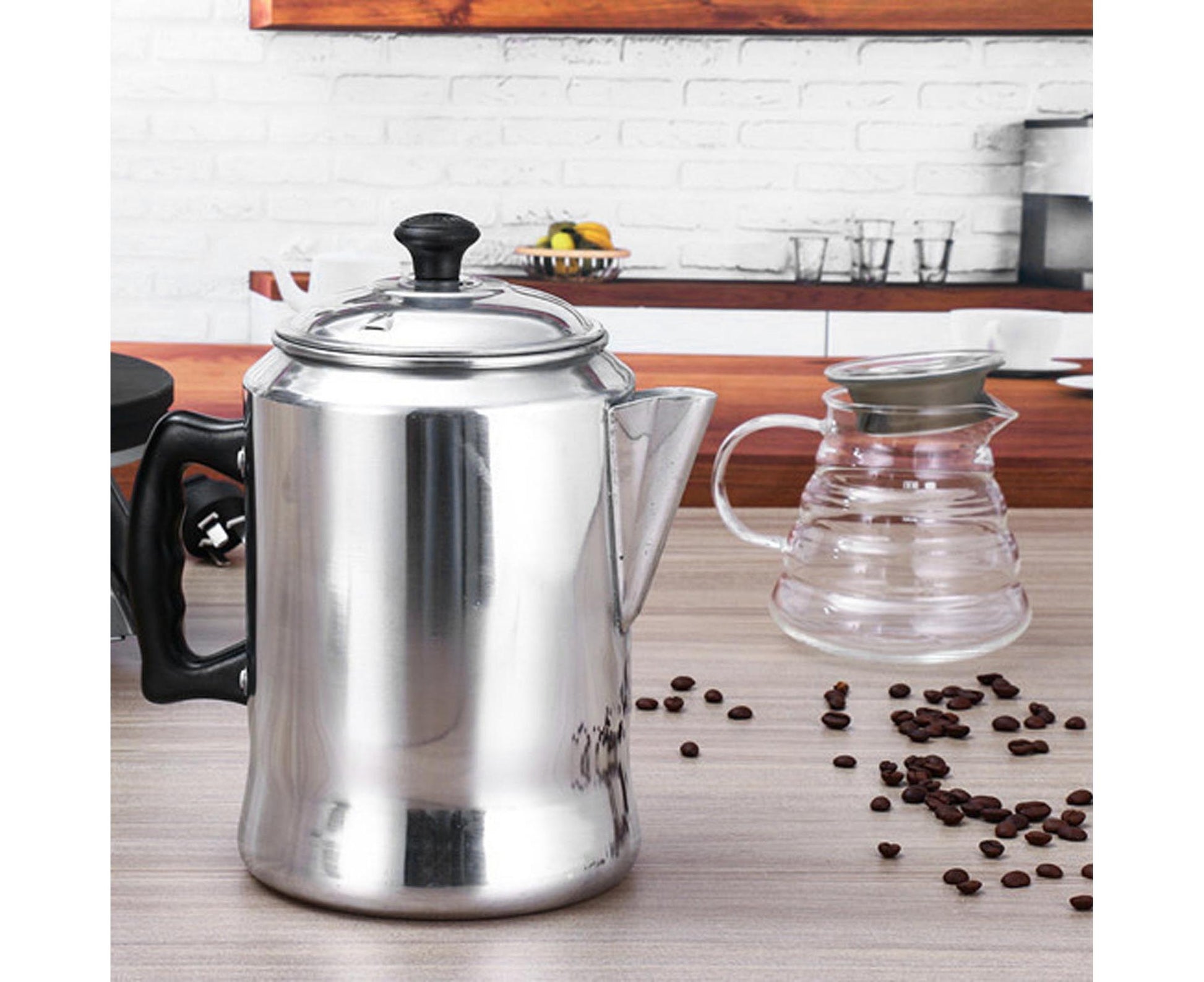 3L Tea Kettle, Aluminum Coffee Pot with V-Shaped Spout, Fast Heat Conduction V1263-JX-2996