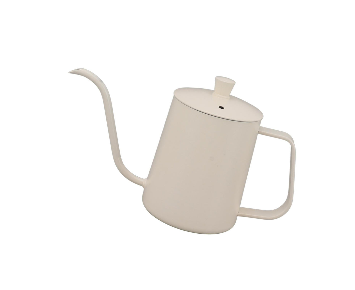 Small Pour Over Coffee Kettle, Stainless Steel, Precisely Controlled Gooseneck Spout, White, 600ml V1263-JX-2997