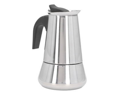 Stovetop Coffee Maker, Large Capacity Stainless Steel Moka Pot, 4 Cups, 400ml V1263-JX-3006