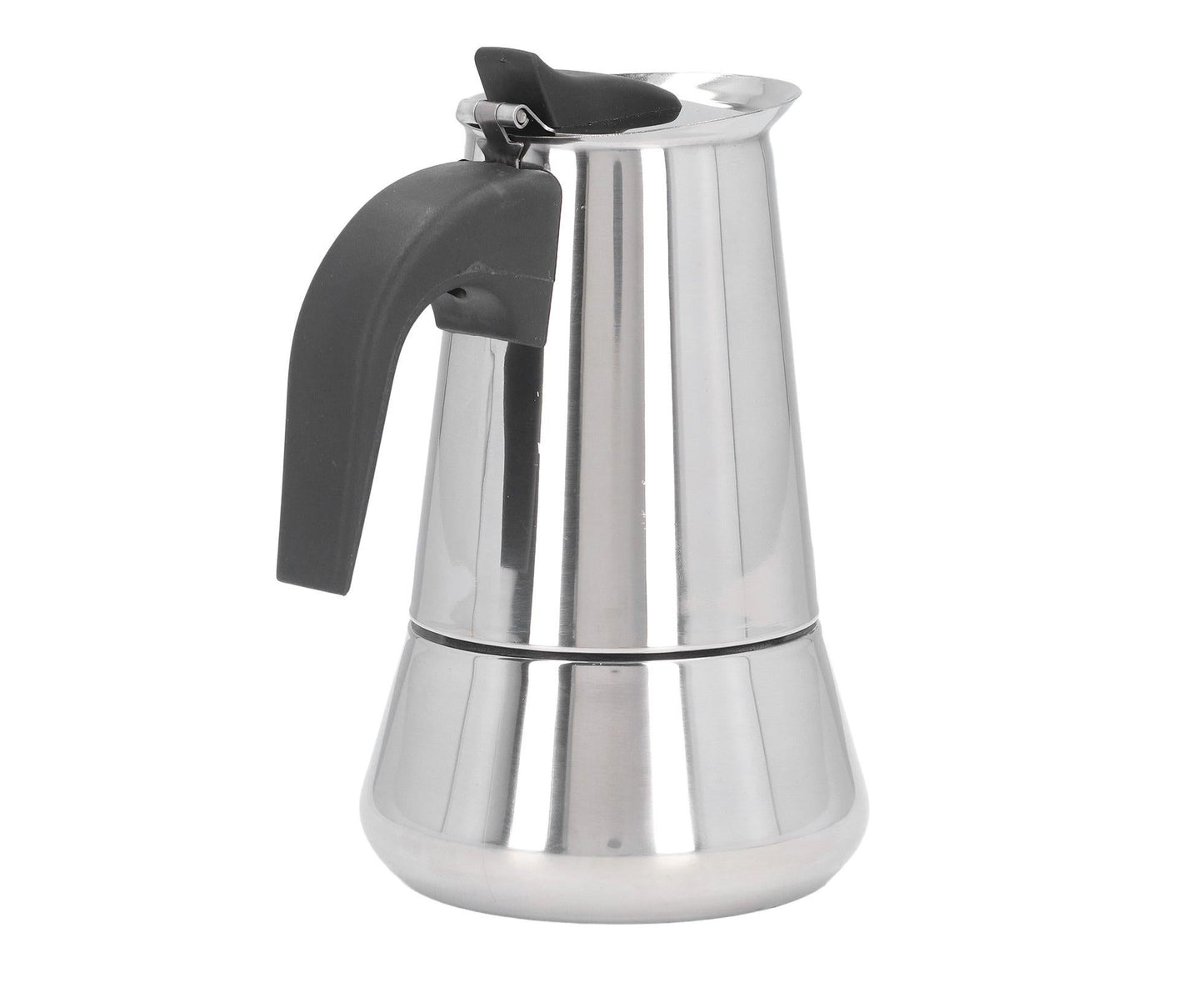 Stovetop Coffee Maker, Large Capacity Stainless Steel Moka Pot, 4 Cups, 400ml V1263-JX-3006