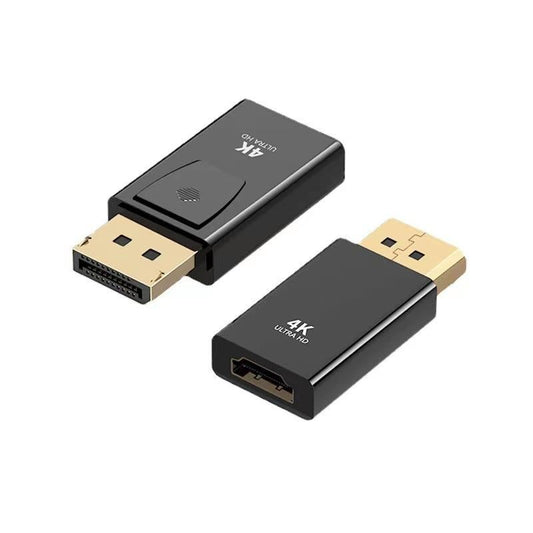 DisplayPort to HDMI Adapter 4K - DP to HDMI Converter for PC, Laptop, Monitor, TV, Projector (Black) V1263-JX-3015