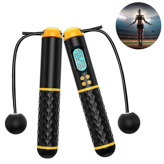 Jump Rope, Digital Weighted Ropeless Skipping Rope, Adjustable Cordless Jumping Rope For Home Fitness V1263-JX-3024