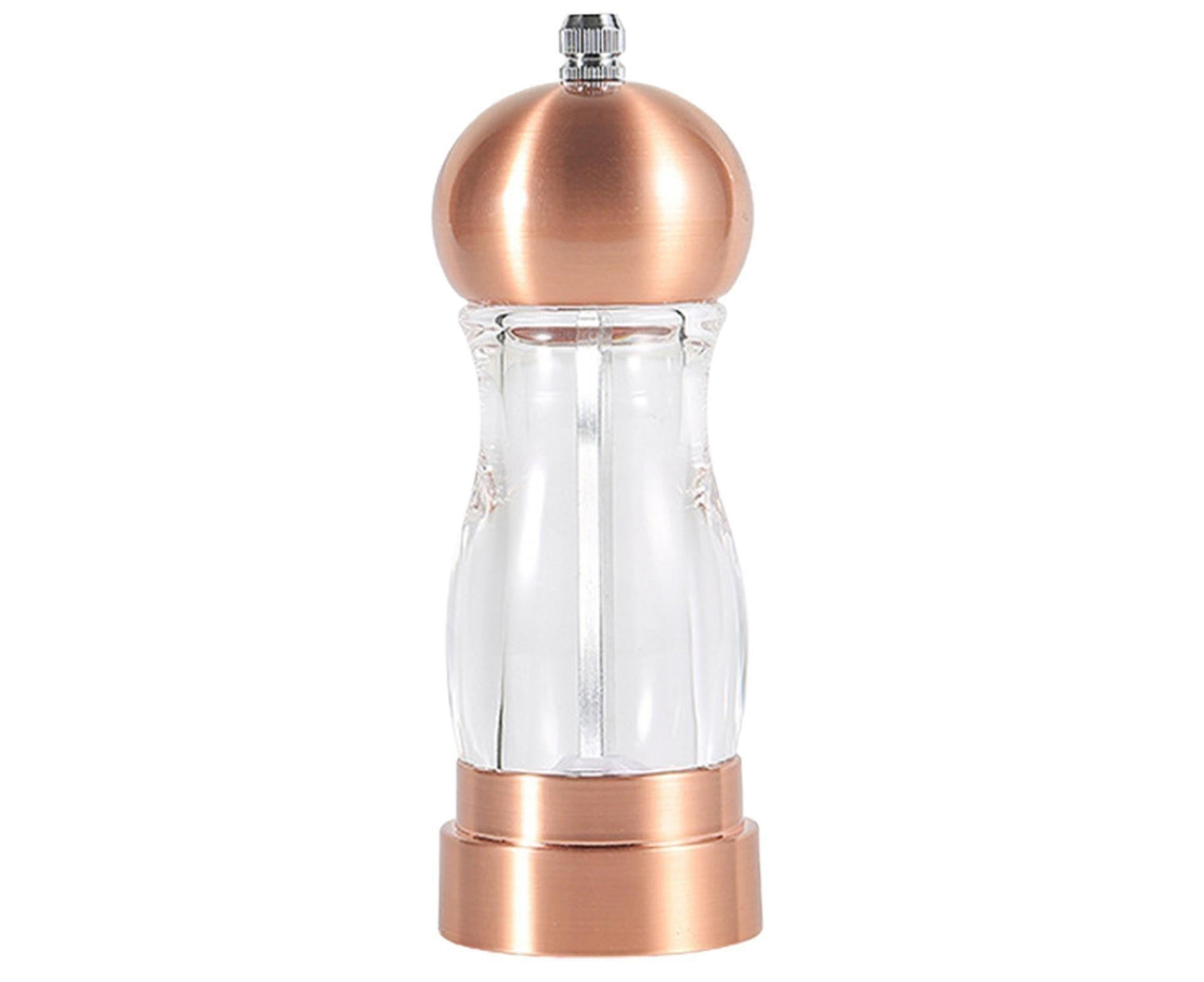 Manual Pepper Mill Multifunctional Acrylic Comfortable Touch Salt Shaker for Kitchen-Golden V1263-JX-303