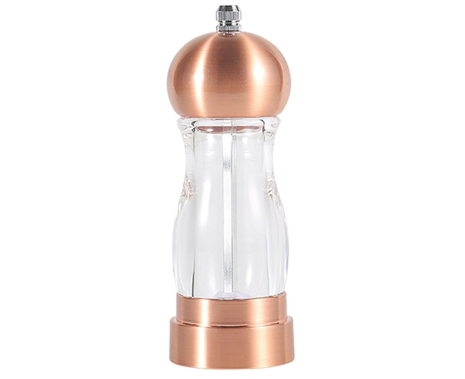 Manual Pepper Mill Multifunctional Acrylic Comfortable Touch Salt Shaker for Kitchen-Golden V1263-JX-303