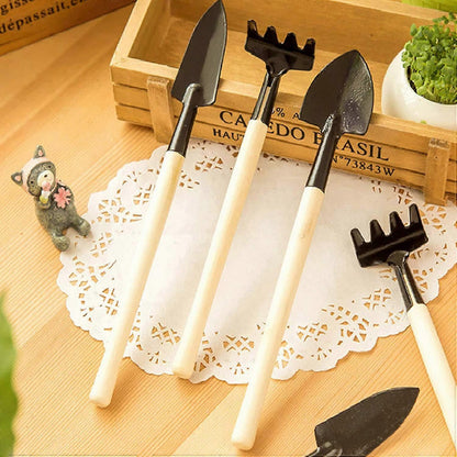 12 Pcs Gardening Tool Set Succulent Tool Kit,Houseplant Rake Mini Gardening Hand Tools,Small Shovel/Rake/Spade V1263-JX-3057