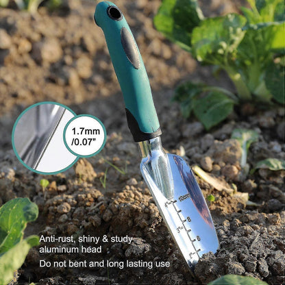 Garden Tool Set, 3-piece Heavy-duty Gardening Tool Cast Aluminum With Soft Rubber Non-slip Handle Durable V1263-JX-3059
