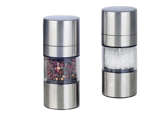 Stainless Steel Manual Salt Pepper Mill Grinder Portable Kitchen Muller Tool V1263-JX-306