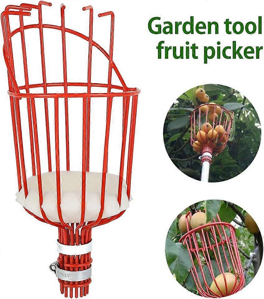 Metal Fruit Picker with Claw, Metal Fruit Picking Tool, Gardening Tools for Harvesting Apples, Citrus, Pears, V1263-JX-3060