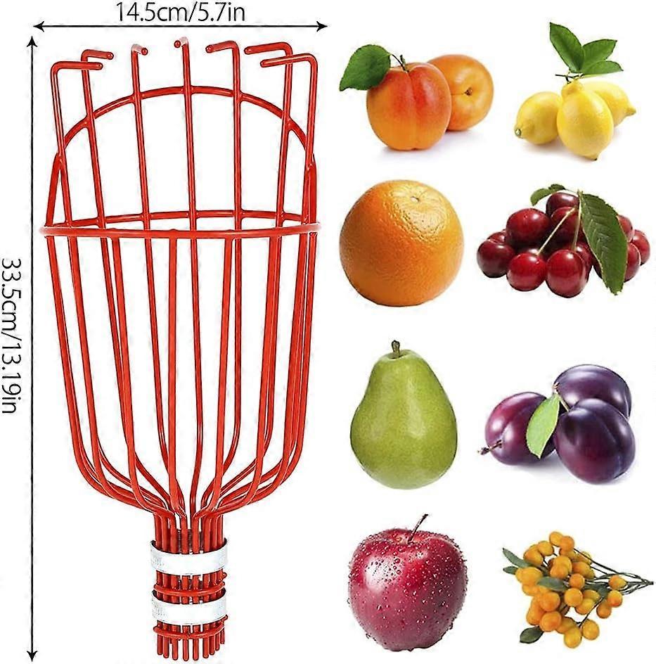 Metal Fruit Picker with Claw, Metal Fruit Picking Tool, Gardening Tools for Harvesting Apples, Citrus, Pears, V1263-JX-3060
