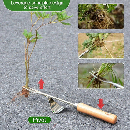 Manual Weeding Tool, 2 Pieces Handheld Weeder Dandelion Removal Tool, Garden Weed Puller with Non-Slip Handle V1263-JX-3061